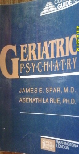 9780880483353: Concise Guide to Geriatric Psychiatry (Concise Guides Series)