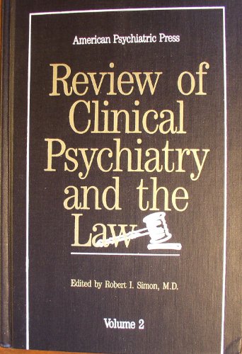 Imagen de archivo de Review Of Clinical Psychiatry And The Law a la venta por Library House Internet Sales