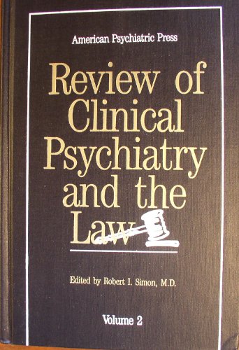 Stock image for Review Of Clinical Psychiatry And The Law for sale by Library House Internet Sales