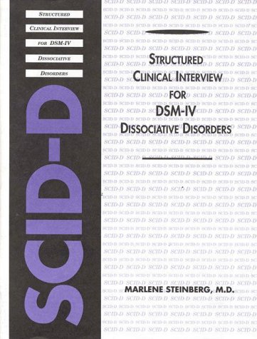 9780880485623: Structured Clinical Interview for Dsm-IV Dissociative Disorders: Marlene Steinberg