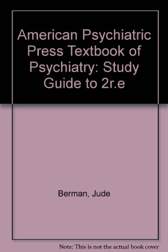 Stock image for Study Guide to the American Psychiatric Press Textbook of Psychiatry for sale by HPB-Red