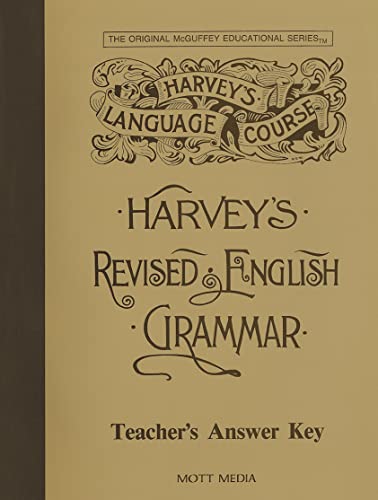Harvey's Eng. Grammar Key (9780880621540) by Thomas W. Harvey