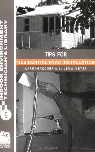 Imagen de archivo de Tips for Residential HVAC Installation a la venta por ThriftBooks-Dallas