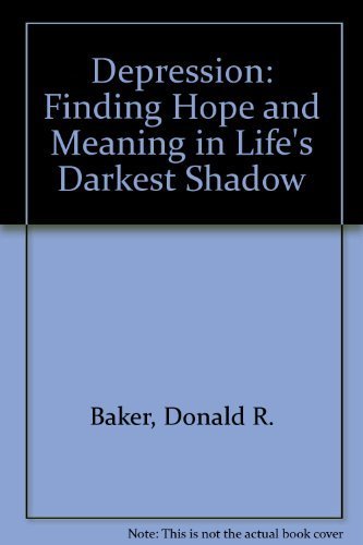 Stock image for Depression: Finding Hope and Meaning in Life's Darkest Shadow (Critical Concern Series) for sale by SecondSale