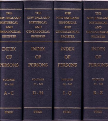 The New England Historical and Genealogical Register: Index of Persons, Volumes 51-148 (Four Volu...