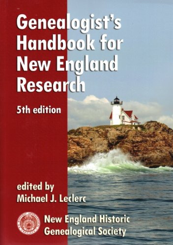 Beispielbild fr Genealogist's Handbook for New England Research zum Verkauf von Better World Books