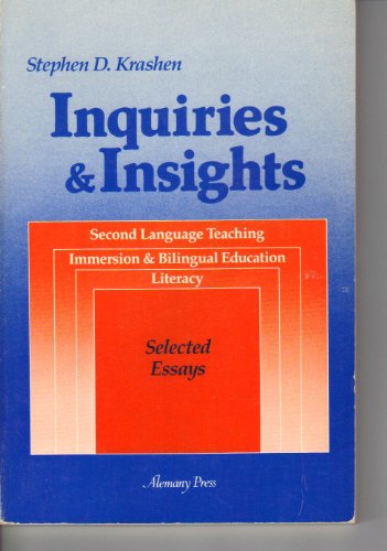 Stock image for Inquiries & insights: Second language teaching : immersion & bilingual education, literacy for sale by HPB-Emerald