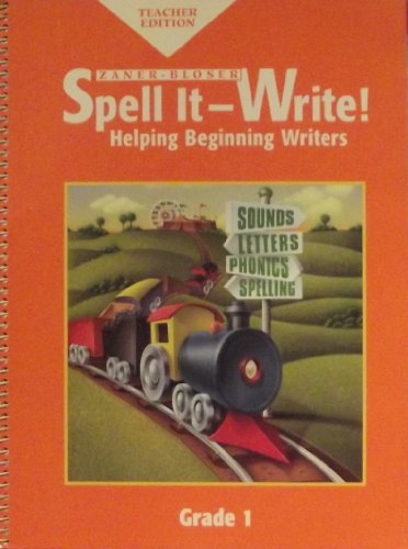 Beispielbild fr 1998 Spell It Write Teacher Edition Grade 1 (Helping Beginning Writers) zum Verkauf von Better World Books