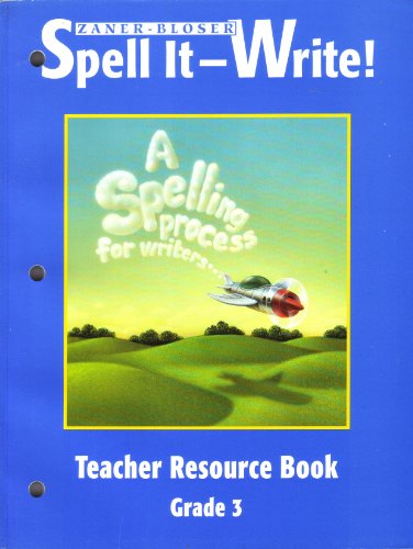 9780880855693: Spell It-write Teacher Resource Book Grade 3
