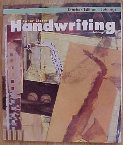 9780880857611: Zaner Bloser Handwriting Teacher Edition Joinings