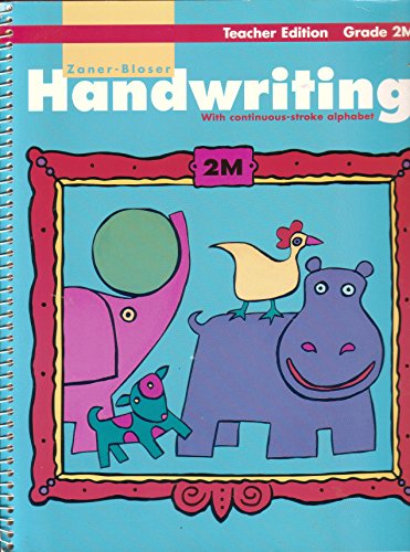 Beispielbild fr Zaner-Bloser Handwriting 1999 : Grade 2M zum Verkauf von Better World Books