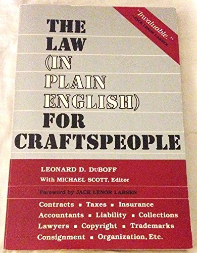 Stock image for The Law (in Plain English) for Craftspeople for sale by Concordia Books
