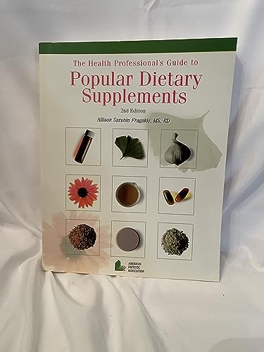 9780880911733: The Health Professional's Guide to Popular Dietary Supplements