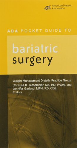 Imagen de archivo de ADA Pocket Guide to Bariatric Surgery / Weight Management Dietetic Practice Group a la venta por HPB-Red