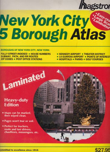 Stock image for Hagstrom New York City 5 Borough Atlas: Laminated (HAGSTROM NEW YORK CITY FIVE BOROUGH ATLAS (LAMINA for sale by Save With Sam
