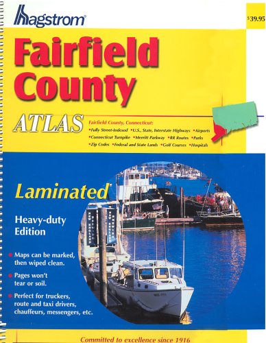 9780880970341: Hagstrom Fairfield County Atlas: Laminated