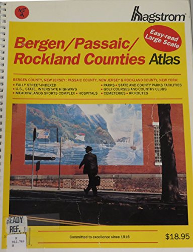 9780880970488: Hagstrom Bergen/Passaic/Rockland Counties Atlas