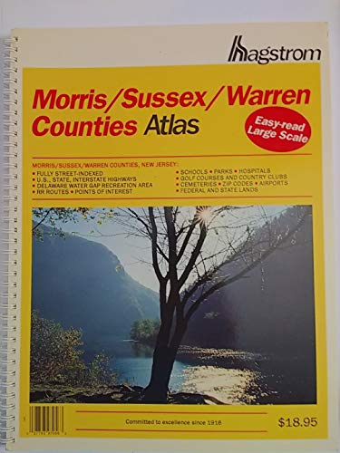 Beispielbild fr Hagstrom Morris/Sussex/Warren Counties Atlas (Hagstrom Warren, Morris, Sussex Counties Atlas Large Scale) zum Verkauf von BooksRun