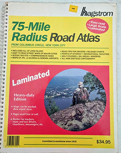 Beispielbild fr 75-Mile Radius Road Atlas: From Columbus Circle, New York City zum Verkauf von Tiber Books