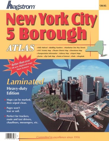 9780880975988: Hagstrom New York City 5 Borough Atlas: Laminated (Hagstrom New York City Five Borough Atlas (Laminated))