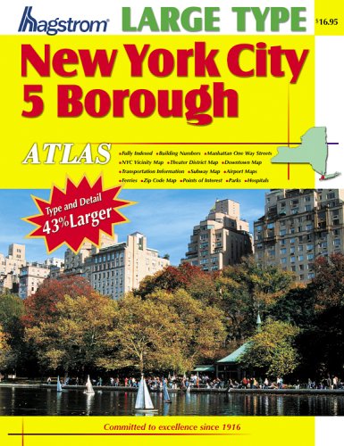 9780880979801: Hagstrom New York City 5 Borough Atlas