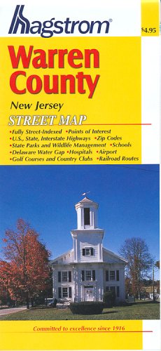 Warren County New Jersey Pocket Map (9780880979917) by Hagstrom Map Company