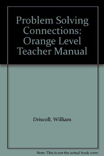 Beispielbild fr Problem Solving Connections: Orange Level Teacher Manual zum Verkauf von ThriftBooks-Dallas
