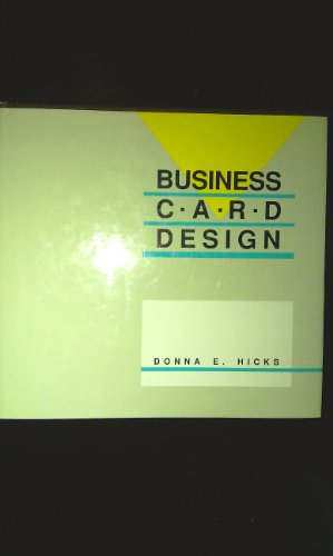 Beispielbild fr Business Card Design zum Verkauf von The Unskoolbookshop