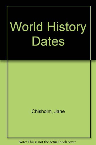 Stock image for World History Dates for sale by Irish Booksellers