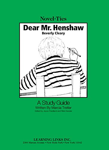 Imagen de archivo de Dear Mr. Henshaw: Novel-Ties Study Guide With Answer Key (1986 Copyright) a la venta por ~Bookworksonline~