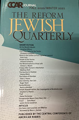 Imagen de archivo de CCAR Journal: The Reform Jewish Quarterly. Fall 2020/ Winter 2021. a la venta por Henry Hollander, Bookseller