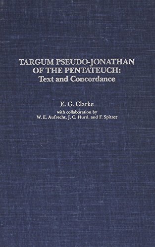 Beispielbild fr Targum Pseudo-Jonathan of the Pentateuch: Text and Concordance zum Verkauf von Revaluation Books