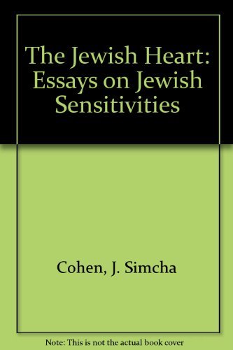 Beispielbild fr The Jewish Heart: Essays on Jewish Sensitivities zum Verkauf von ERIC CHAIM KLINE, BOOKSELLER (ABAA ILAB)