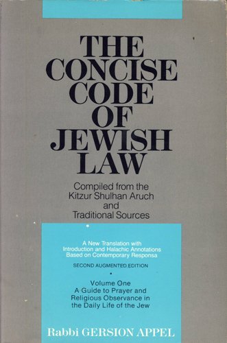 Imagen de archivo de Concise Code of Jewish Law (002) Appel, Gersion a la venta por Langdon eTraders
