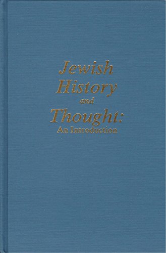 9780881254044: Jewish History and Thought: An Introduction