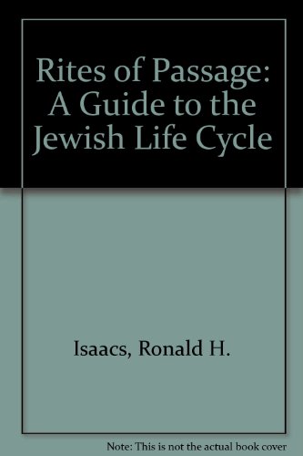 9780881254228: Rites of Passage: A Guide to the Jewish Life Cycle