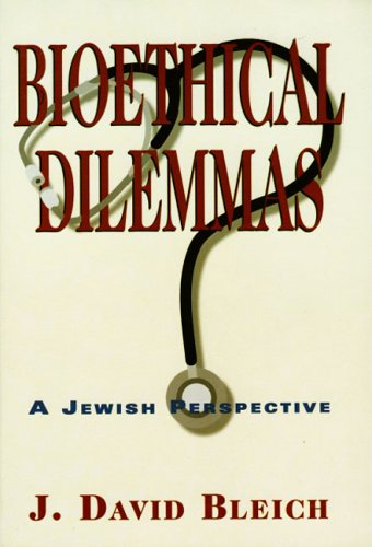 Beispielbild fr Bioethical Dilemmas : A Jewish Perspective zum Verkauf von Better World Books
