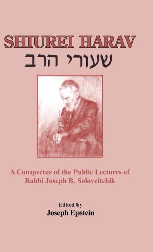 Beispielbild fr Shiurei Harav: A Conspectus of the Public Lectures of Rabbi Joseph B. Soloveitchik zum Verkauf von WeBuyBooks