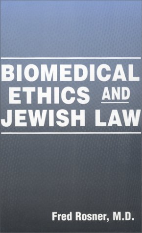 Beispielbild fr Biomedical Ethics and Jewish Law zum Verkauf von ThriftBooks-Dallas