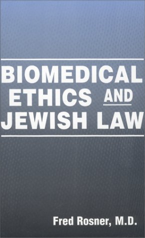 Stock image for Biomedical Ethics and Jewish Law for sale by SecondSale