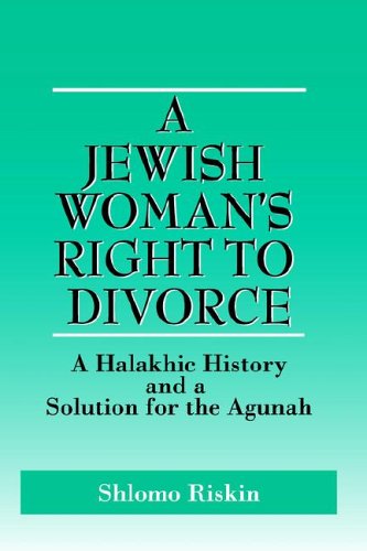 Beispielbild fr Jewish Woman's Right to Divorce: A Halakhic History And a Solution for the Agunah zum Verkauf von Cotswold Rare Books