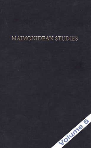 9780881259414: Maimonidean Studies (5)