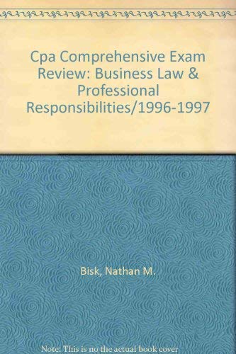 Imagen de archivo de CPA Business Law and Professional Responsibilities a la venta por Better World Books