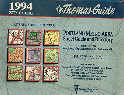 Portland metro area street guide and directory: Including Vancouver, WA; Multnomah and Clackamas, OR (9780881306491) by Thomas Brothers Maps