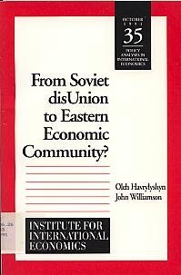 Beispielbild fr From Soviet Disunion to Eastern Economic Community? zum Verkauf von PsychoBabel & Skoob Books