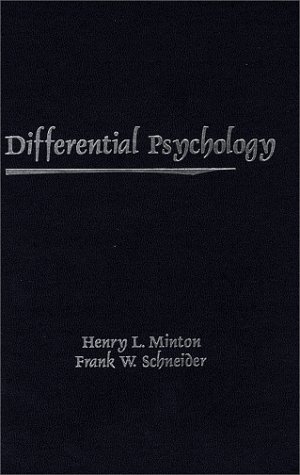Imagen de archivo de Differential Psychology a la venta por Robinson Street Books, IOBA