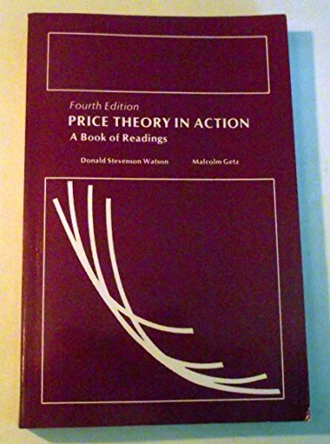 Beispielbild fr Price Theory in Action : A Book of Readings zum Verkauf von Better World Books