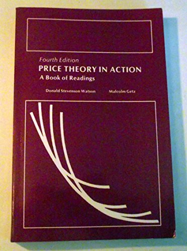 Stock image for Price Theory in Action : A Book of Readings for sale by Better World Books