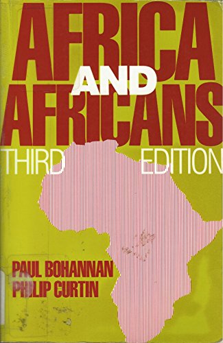 Stock image for Africa and Africans for sale by Concordia Books