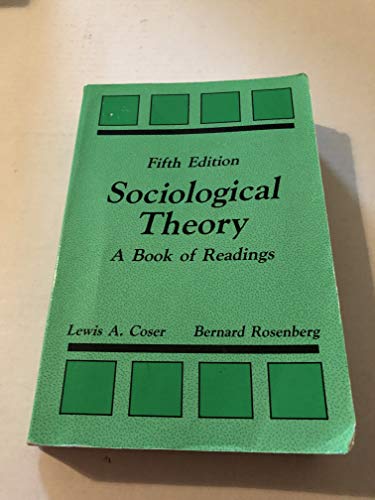 9780881334579: Sociological Theory : a Book of Readings